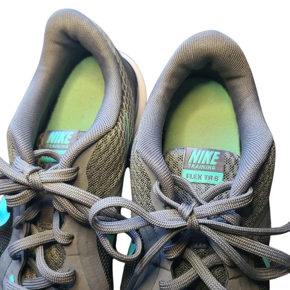 Nike Flex TR 6 Women’s Training Shoes Gray Teal Size 8.5 Lightweight